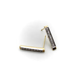 14K Gold Diamond Bar Signature Earrings Earrings Kirsten's Corner
