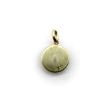 14K Gold Reverse Painted Dog Intaglio Pendant, Charm Kirsten's Corner