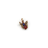 Victorian 14K Gold Pearl, Garnet, and Paste Butterfly Pendant Pendant, Charm Kirsten's Corner