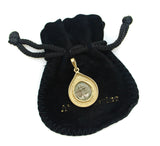 Ancient Silver Drachma Coin with Medusa in 14K Gold Mount Pendant Kirsten's Corner