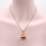 Georgian 14K Gold Carnelian Intaglio Fob Fob Pendant Kirsten's Corner