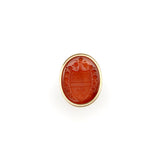 Georgian 14K Gold Carnelian Intaglio Fob Fob Pendant Kirsten's Corner