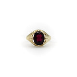 Vintage 9K Gold Rhodolite Garnet Ring with Belcher Setting Ring Kirsten's Corner Jewelry