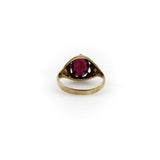 Vintage 9K Gold Rhodolite Garnet Ring with Belcher Setting Ring Kirsten's Corner Jewelry