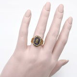 Georgian 15K Gold Seed Pearl Mourning Ring Ring Kirsten's Corner Jewelry