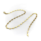 18K Gold Italian Leaf Medallion Necklace Necklace Kirsten's Corner