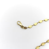 18K Gold Italian Leaf Medallion Necklace Necklace Kirsten's Corner