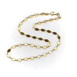 18K Gold Italian Leaf Medallion Necklace Necklace Kirsten's Corner