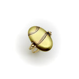 Vintage Carrie Adell 18K & 14K Gold Mokume Pebble Ring Ring Kirsten's Corner Jewelry