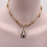 9K Gold Victorian Fettered Link English Watch Chain Chain Kirsten's Corner