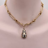 14K Rose Gold Silver and Amethyst Fob Fob Kirsten's Corner
