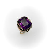 14K Rose Gold Silver and Amethyst Fob Fob Kirsten's Corner