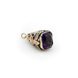 14K Rose Gold Silver and Amethyst Fob Fob Kirsten's Corner