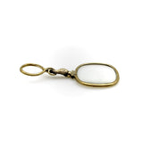 Georgian Gold Fill and Pinchbeck Quizzing Glass with Snake Handle Pendant Kirsten's Corner