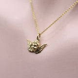 14K Gold Winged Cherub Charm or Pendant Kirsten's Corner