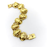 18K Gold Egyptian Revival Scarab Bracelet Bracelet Kirsten's Corner