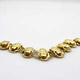 18K Gold Egyptian Revival Scarab Bracelet Bracelet Kirsten's Corner