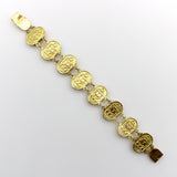 18K Gold Egyptian Revival Scarab Bracelet Bracelet Kirsten's Corner
