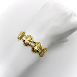 18K Gold Egyptian Revival Scarab Bracelet Bracelet Kirsten's Corner