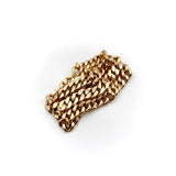 14K Rose Gold Triple Stacked Curb Link Vintage Bracelet Bracelet Kirsten's Corner