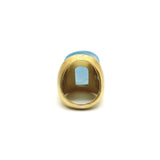 18K Gold Burle Marx Aquamarine Organic Form Ring Ring Kirsten's Corner