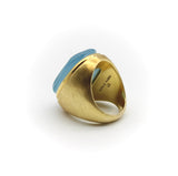 18K Gold Burle Marx Aquamarine Organic Form Ring Ring Kirsten's Corner