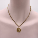 18K Gold Vintage “Mouth of Truth” Pendant pendant, Charm Kirsten's Corner