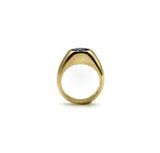Vintage 18K Gold Handmade Gypsy Ring with Ceylon Sapphire Ring Kirsten's Corner