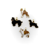 Vintage 14K Gold Enameled Boxer Dog Charm pendant, Charm Kirsten's Corner
