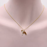 Vintage 14K Gold Enameled Boxer Dog Charm pendant, Charm Kirsten's Corner