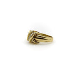 18K Gold Tiffany & Co. Diamond Vintage X Ring Ring Kirsten's Corner