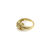 18K Gold Tiffany & Co. Diamond Vintage X Ring Ring Kirsten's Corner