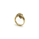 18K Gold Tiffany & Co. Diamond Vintage X Ring Ring Kirsten's Corner