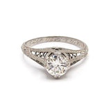Art Deco Platinum Diamond Engagement Ring ring Ring
