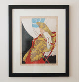 Hand Painted Jacoulet WoodBlock Print from Japan, 1930 Artwork Kirsten's Corner