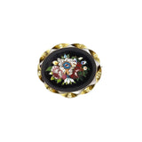 Victorian Floral Micro Mosaic Brooch Brooches, Pins Kirsten's Corner Jewelry