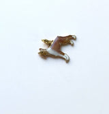 Vintage 14K Gold Enameled Boxer Dog Charm