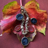 Georgian 14K Gold Handmade Fancy Link Bracelet with Wedgwood Basalt and Carnelian Intaglio Charms Bracelet Kirsten's Corner