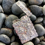 Rare 19th Century Indian Silver Calling Card Case Case Kirsten's Corner Jewelry