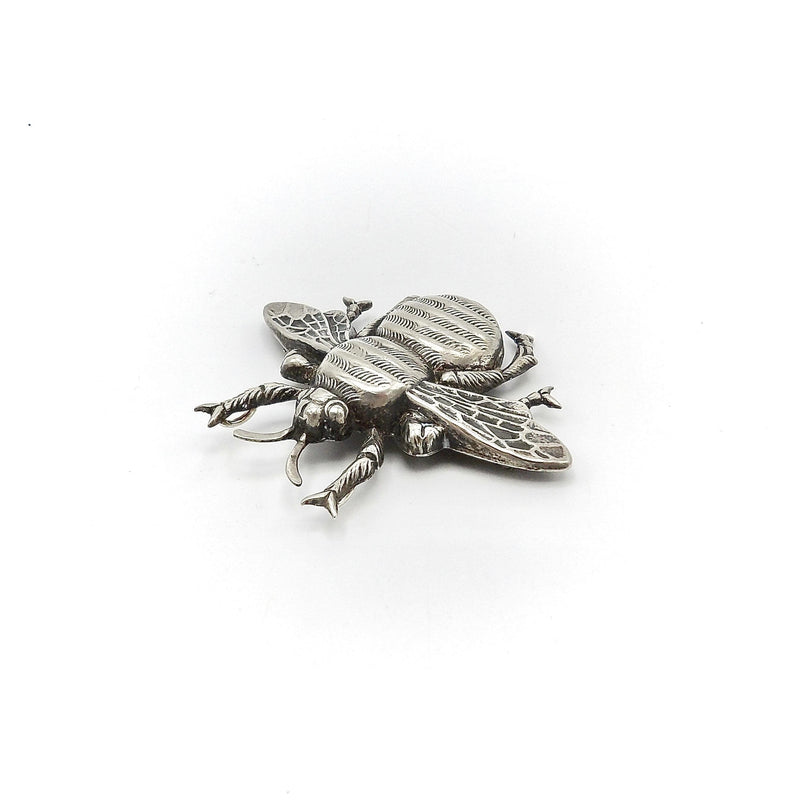 Large Sterling Silver Fletch & Co. Bumblebee Brooch Danecraft 