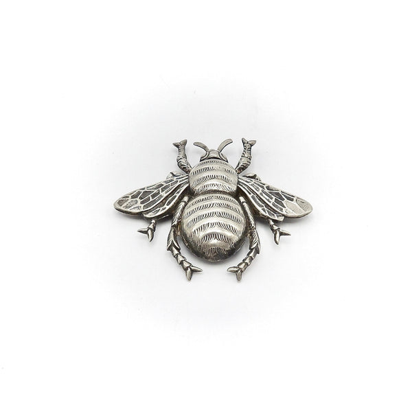 Large Sterling Silver Fletch & Co. Bumblebee Brooch Danecraft 