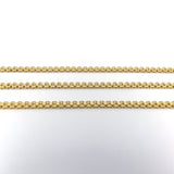 Vintage 22K Gold Flattened Double-Linked Long 28” Chain Necklace Chain Kirsten's Corner 