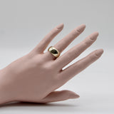 Vintage 14K Gold Wide Band Convex Ring ring Kirsten's Corner 