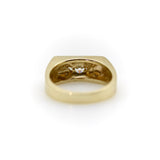 Signature 14K Gold Marquise Diamond Signet Ring ring Kirsten's Corner 