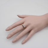 Art Deco 18K Gold & Platinum Three-Stone Old European Cut Diamond Ring ring Kirsten's Corner 