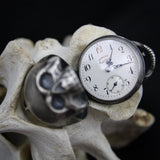 Paul Ditisheim Silver Hamlet Skull Pocket Watch Circa 1915 Watch Kirsten's Corner 