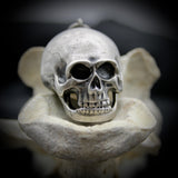 Paul Ditisheim Silver Hamlet Skull Pocket Watch Circa 1915 Watch Kirsten's Corner 