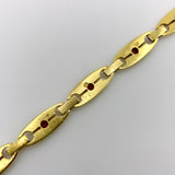 Avant-Garde 14K Gold Russian Diamond and Ruby Pre-Revolutionary Bracelet Bracelet Kirsten's Corner 