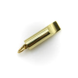 18K Gold Signature Whistle with Diamond Studded Line Pendant, Charm Kirsten's Corner 