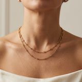 Victorian Fetter Knot Link 38” Chain in 16.6K Gold Chain Kirsten's Corner 
